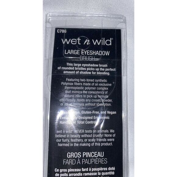 Wet N Wild Large Eyeshadow Brush Cruelty Free Vegan Set of 2 - Picture 2 of 4